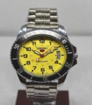 Seiko 5 White Men's Watch Automatic Vintage Japan Movement 6309 Brown Strap 37MM