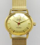 Vintage HMT Sona Classic Golden Refurbished Mechanical Men’s Wrist Watch Good Condition