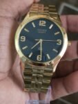 Seiko Quartz Japan Made Vintage Wrist Watch For Men’s Black Dial