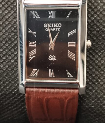 Seiko Quartz Japan Made Vintage Wrist Watch For Men’s Black Dial
