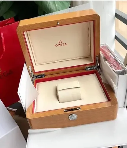 Natural Wood Wooden Omega Original Watch Box