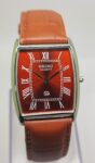Seiko Quartz Japan Made Vintage Wrist Watch For Men’s Red Dial