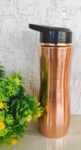Pure Copper Lacquer Coated Leak Proof Champion Sipper Bottle with Straw, Drinkware, Serveware - 750ml